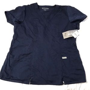 NWT Grey’s Anatomy Indigo Scrub Top XL